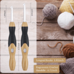Crochet lumineux ergonomique en bois