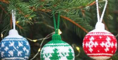 boules de no&euml;l au crochet