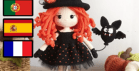 crochet halloween sorciere