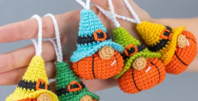 gnomes crochet halloween &agrave; pendre