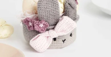 kit crochet ricorumi corbeille lapin (p&acirc;ques)