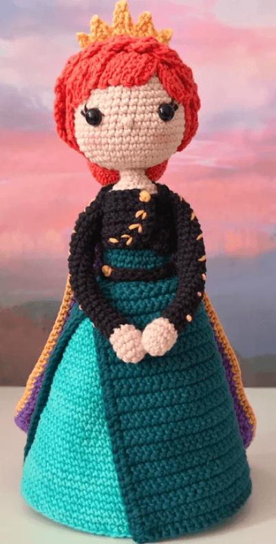 Anna de la reine des neiges au crochet Frozen