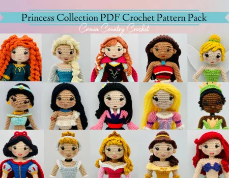 Patron crochet Disney - amigurumi princesses Disney au crochet