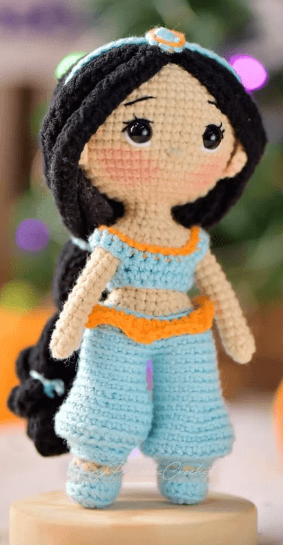 Jasmine d'Aladdin au crochet