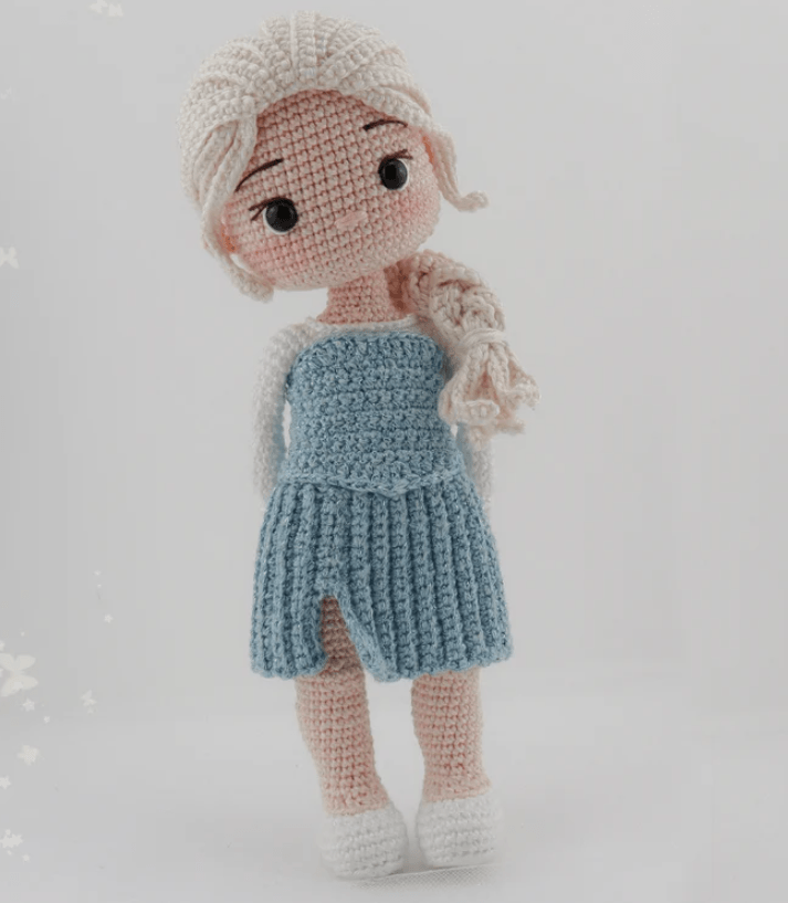 La reine des neiges au crochets patron Elsa crochet Etsy payant Frozen