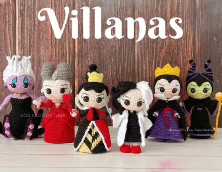 Patron crochet Disney - Disney crochet Patron - m&eacute;chantes Disney au crochet
