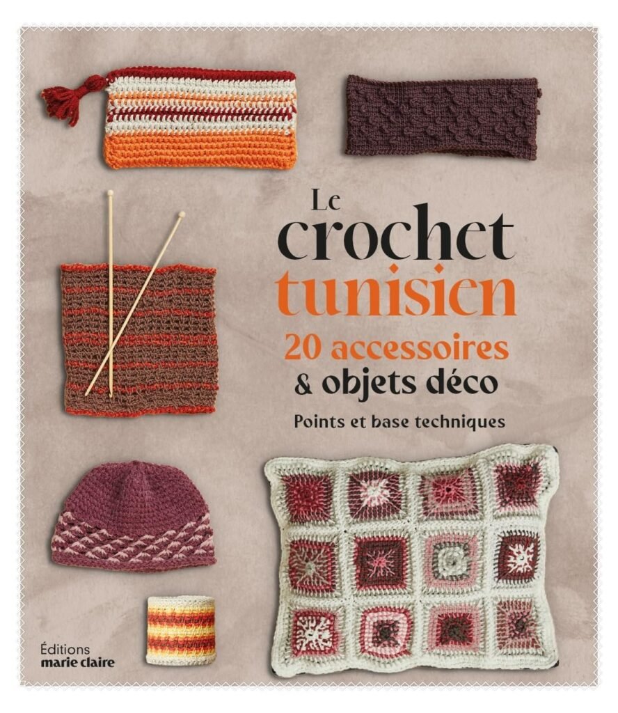 livre crochet tunisien à offrir à noël. Idée cadeaux de Noël Crochet