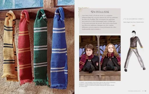 comment faire les écharpes harry potter - uniformes aux couleurs des maisons - crochet accessoire