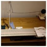 machine silver red pour tricoter à plat avec 150 aiguilles lk150