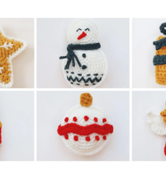 Décorations de Noël By Katia : 6 ornements pour le sapin au crochet