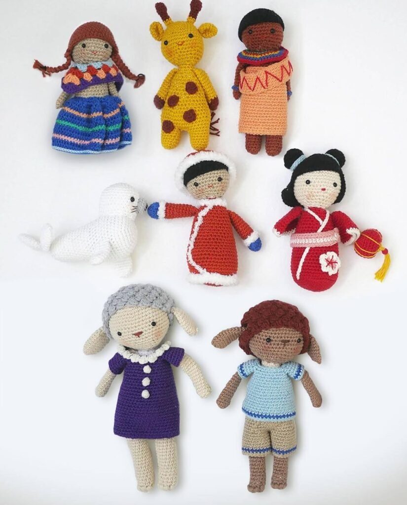 Kit crochet amigurumi Phildar 8 personnages Coffre magique