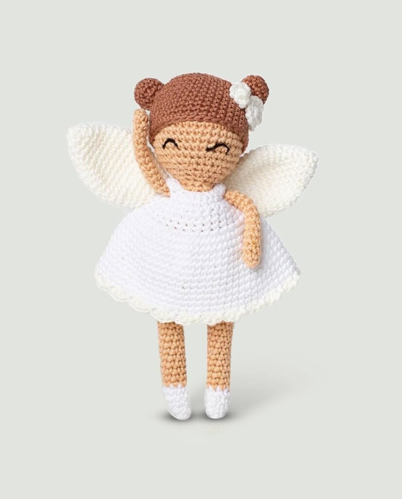 kir crochet amigurumi poupée enfant à offrir à une petite fille ou un petit garçon. Sans matériel ingérable par l'enfant
