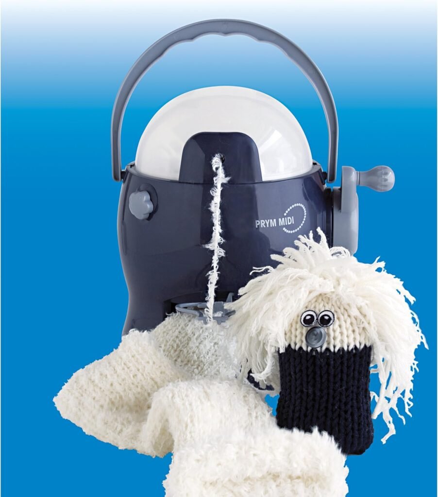 Prym MIDI Tricotin automatique à 20 crochets ; 20 aiguilles; 20 picots pour faire des tubes de 6 cm ou tricot plat 12 cm