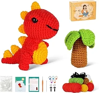 Publicit&eacute; sponsoris&eacute;e - Kit Crochet Enfant,ilauke Kit de Crochet pour D&eacute;butants avec Fil,Remplissage en Fibre de Polyeste...