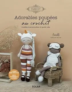 Couverture du livre "Poup&eacute;es au crochet" par Anna B et L&eacute;a Iranzo, proposant une vari&eacute;t&eacute; de mod&egrave;les &eacute;l&eacute;gants et faciles &agrave; r&eacute;aliser.