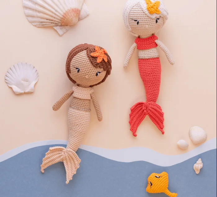 la petite siŕene au crochet - les contes de notre enfance