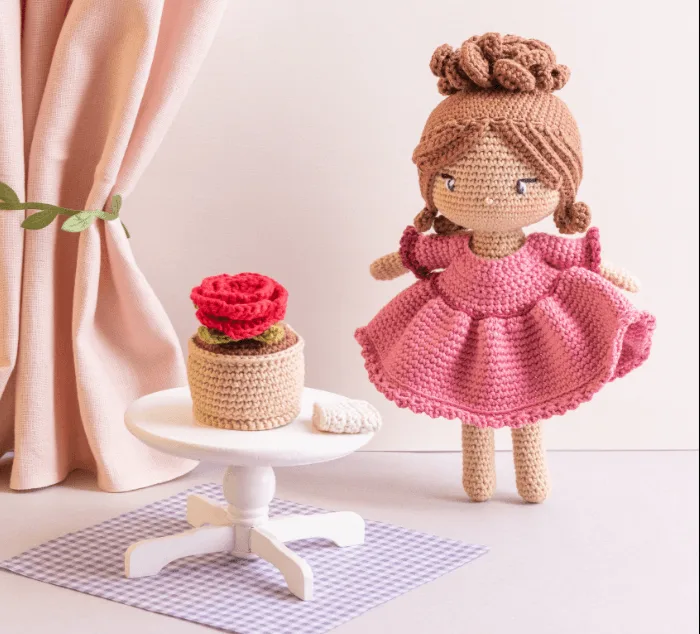 La belle et la b&ecirc;te au crochet - les contes de notre enfance