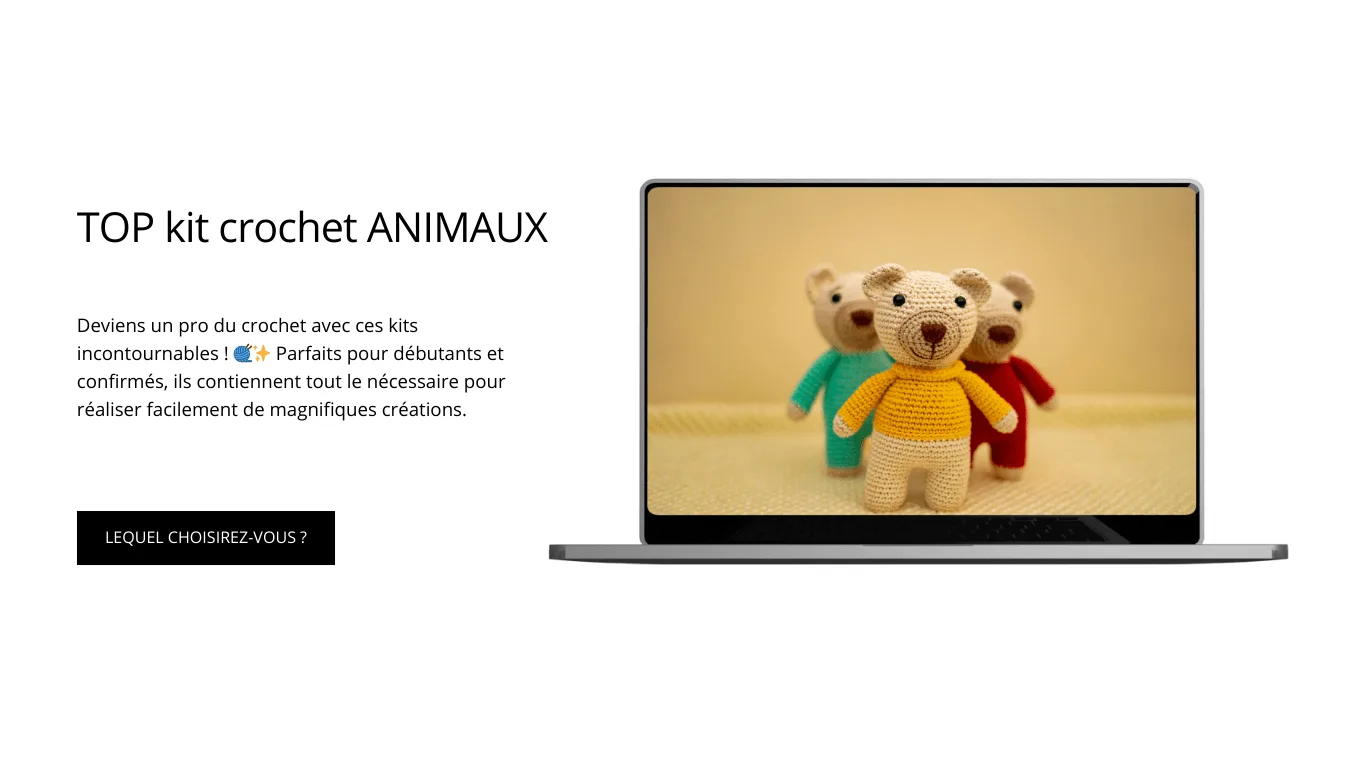 kit crochet animal : panda, paresseux, &eacute;l&eacute;phant et autres amigurumis faits main, parfaits pour les d&eacute;butants et passionn&eacute;s de crochet.