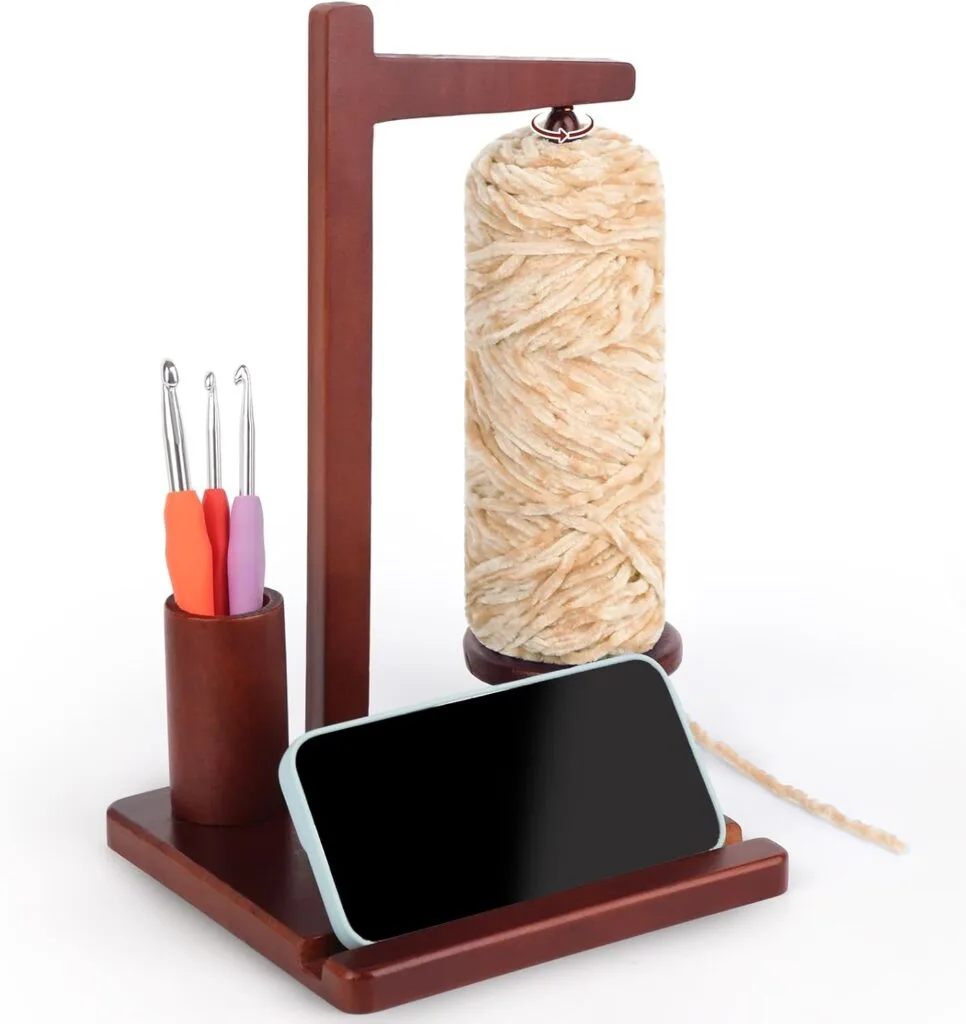porte laine magn&eacute;tique en bois - organisation laine tricot