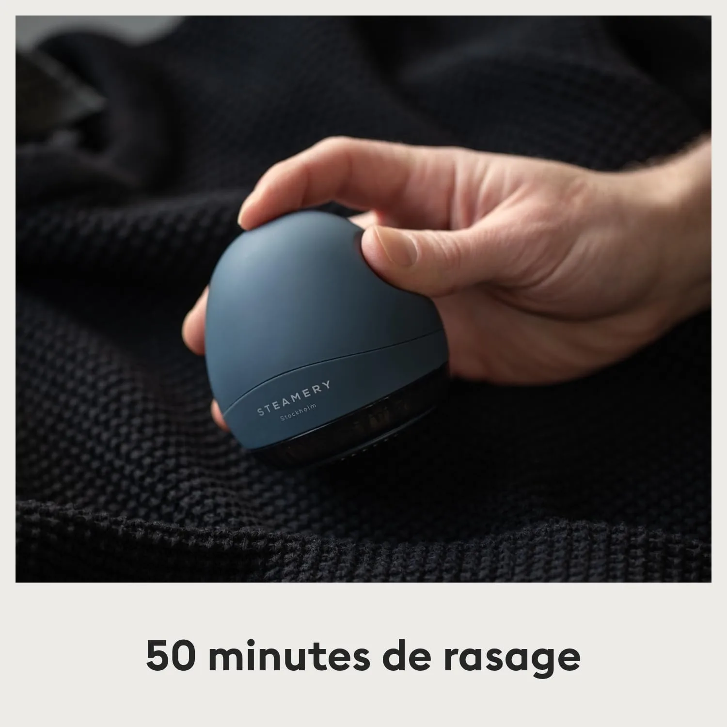 Steamery Rasoir Anti-Bouloches Pilo 1, Retire Les Bouloches et Peluches des v&ecirc;tements et Textiles, Portable, Rechargeable Via USB, Bleu
