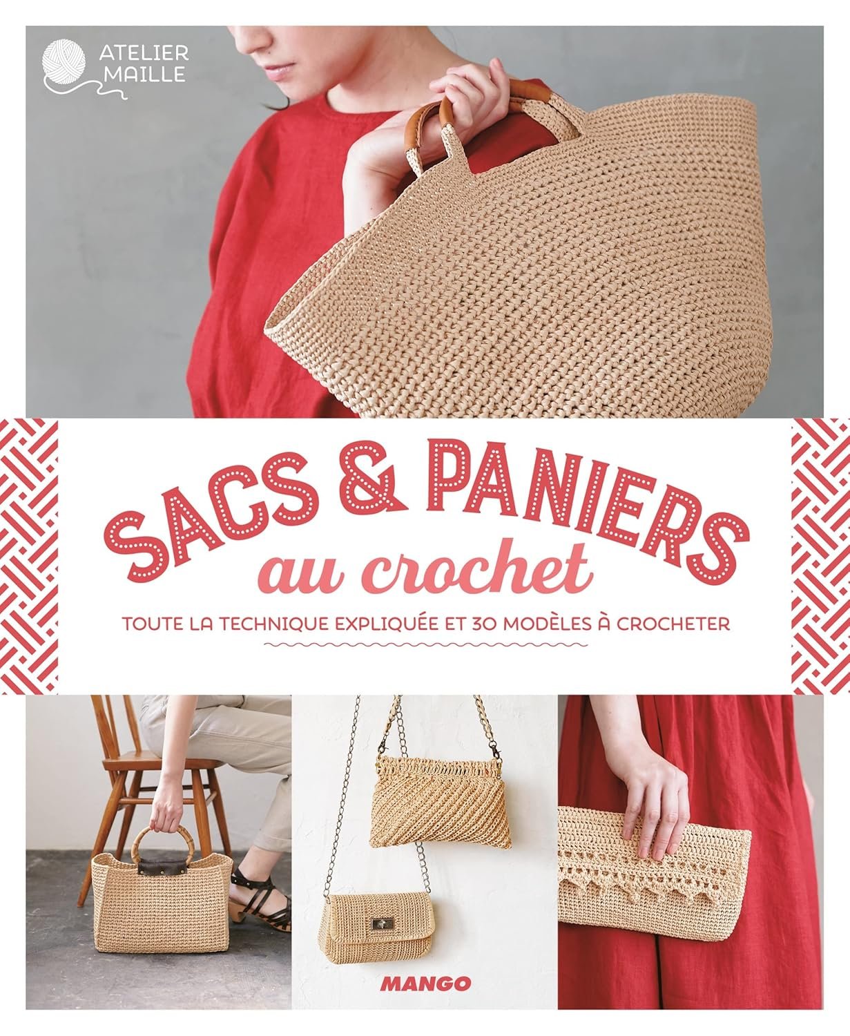 sac et paniers au crochet livre pour faire des sacs pochettes ou panier avec un crochet