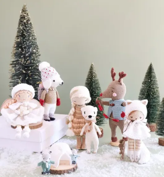 Poup&eacute;es et amigurumis de No&euml;l nordique au crochet Broch&eacute; &ndash; Illustr&eacute;, 11 octobre 2024 amigurumi crochet no&euml;l