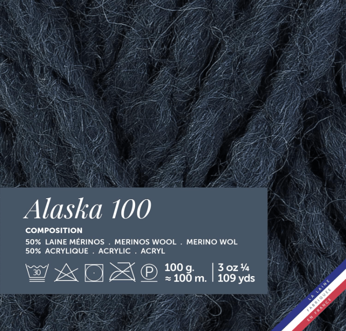 Laine Alaska Bergère de France épaisse , fil gros à tricoter, fil épais à crocheter